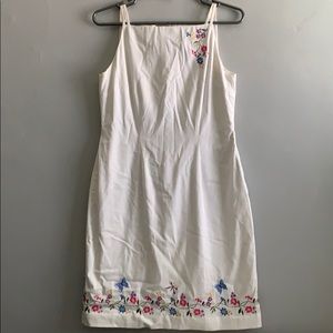 White flowered dress